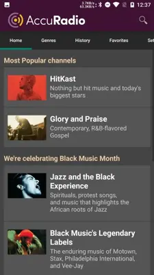 AccuRadio android App screenshot 5