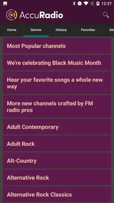 AccuRadio android App screenshot 8